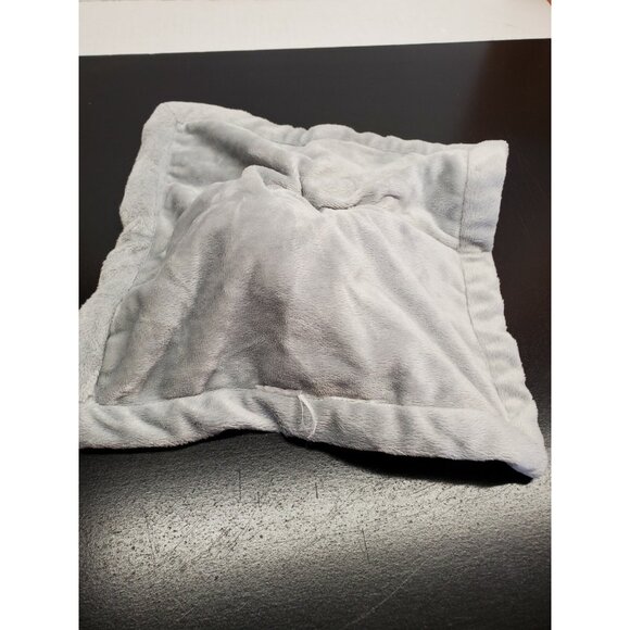 12 Inch Gray Elephant square with satin trim Lovee Plush - Picture 5 of 5
